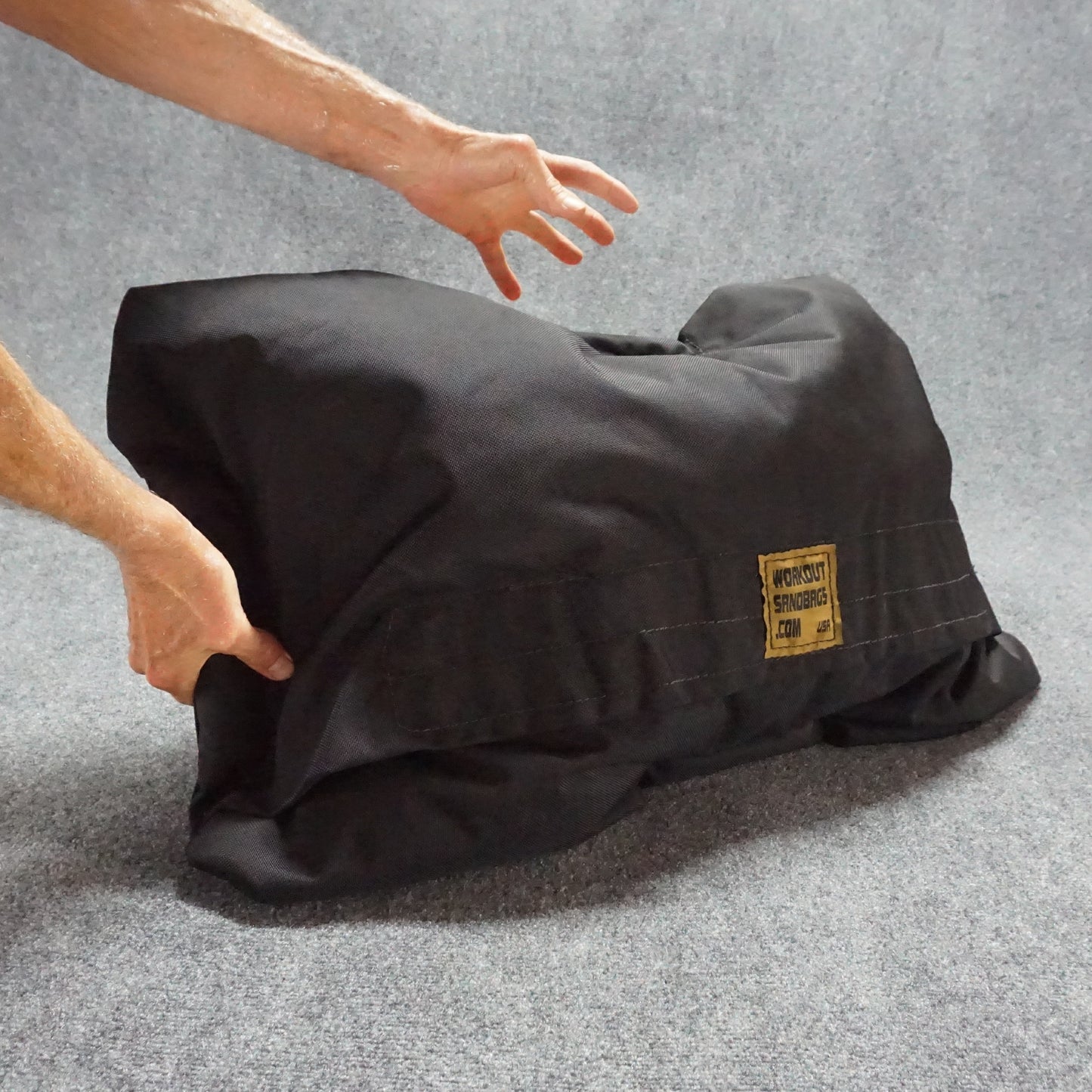 fitness sandbags grabbed